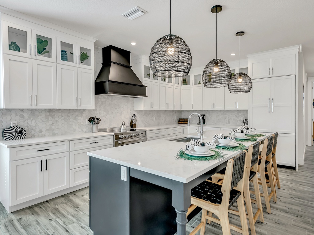 Fully equipped modern kitchen