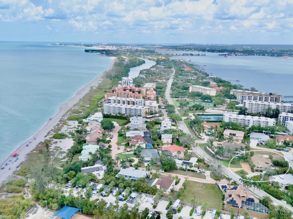 Aerial View - The Midnight Turtle by Siesta Key Luxury Rental Properties