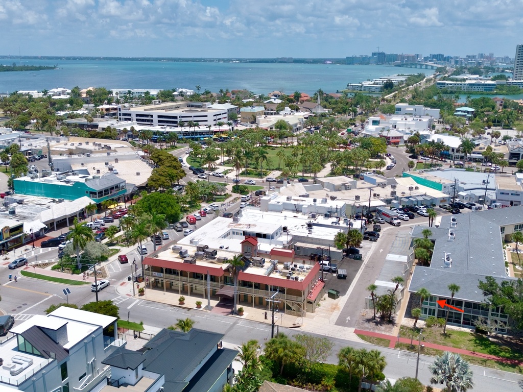 Aerial View - Lido Beach Oasis by Tropical Sands Accommodations