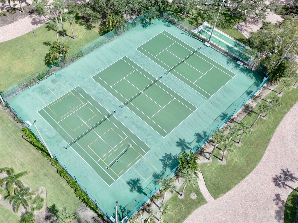 Shared Tennis and Pickleball Courts