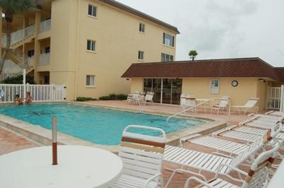 Shared heated pool