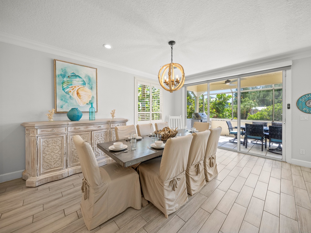 Comfortable dining space