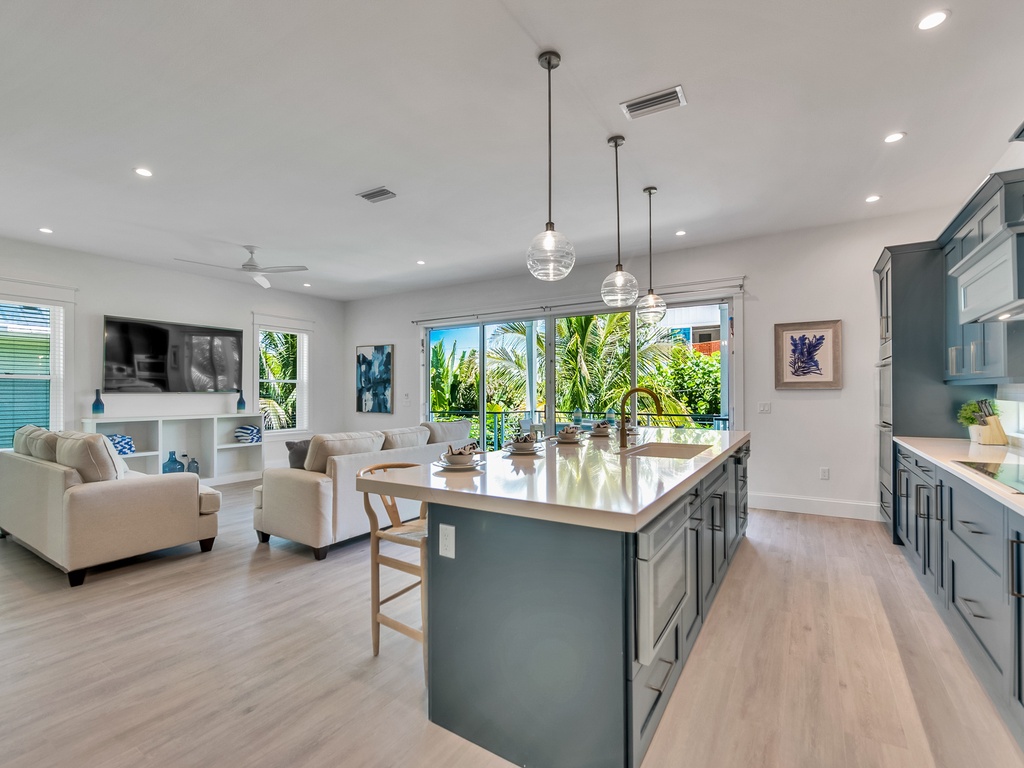 Kitchen and Living Room