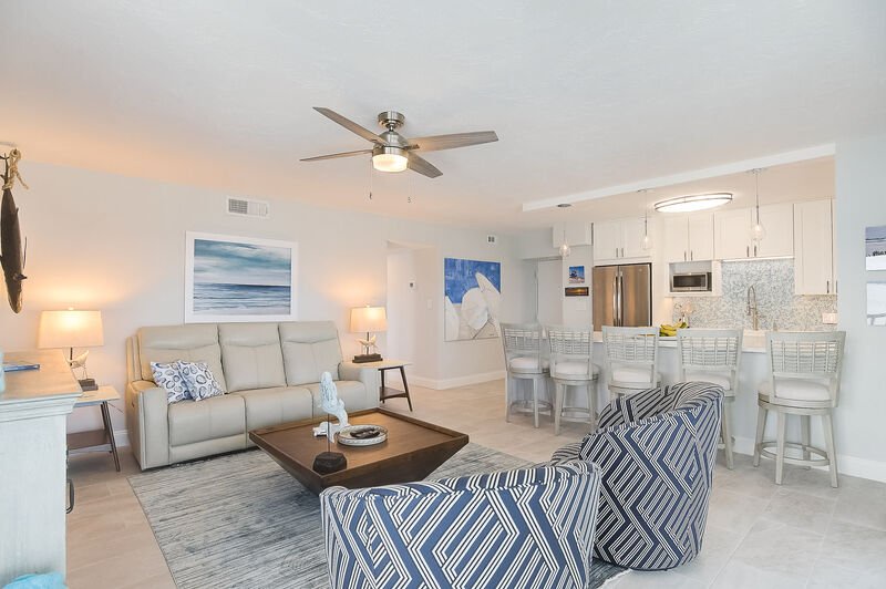 Cozy living room with plush seating