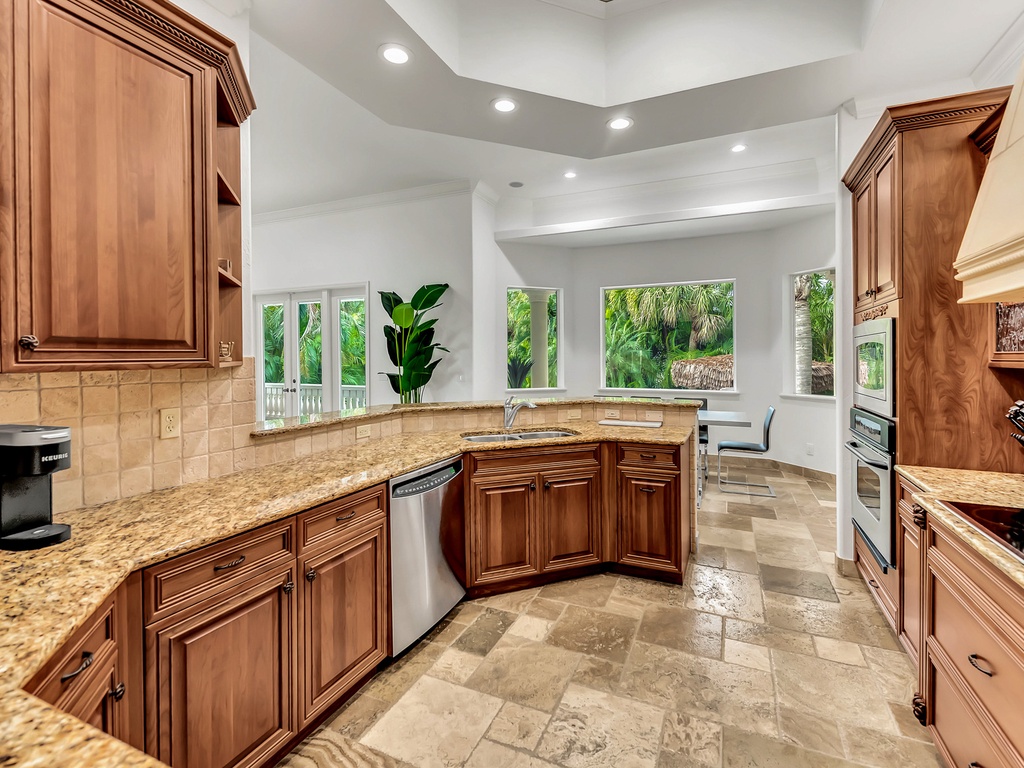 Spacious kitchen ready for family meals