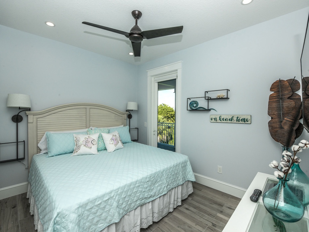 Third Bedroom, King with Balcony Access