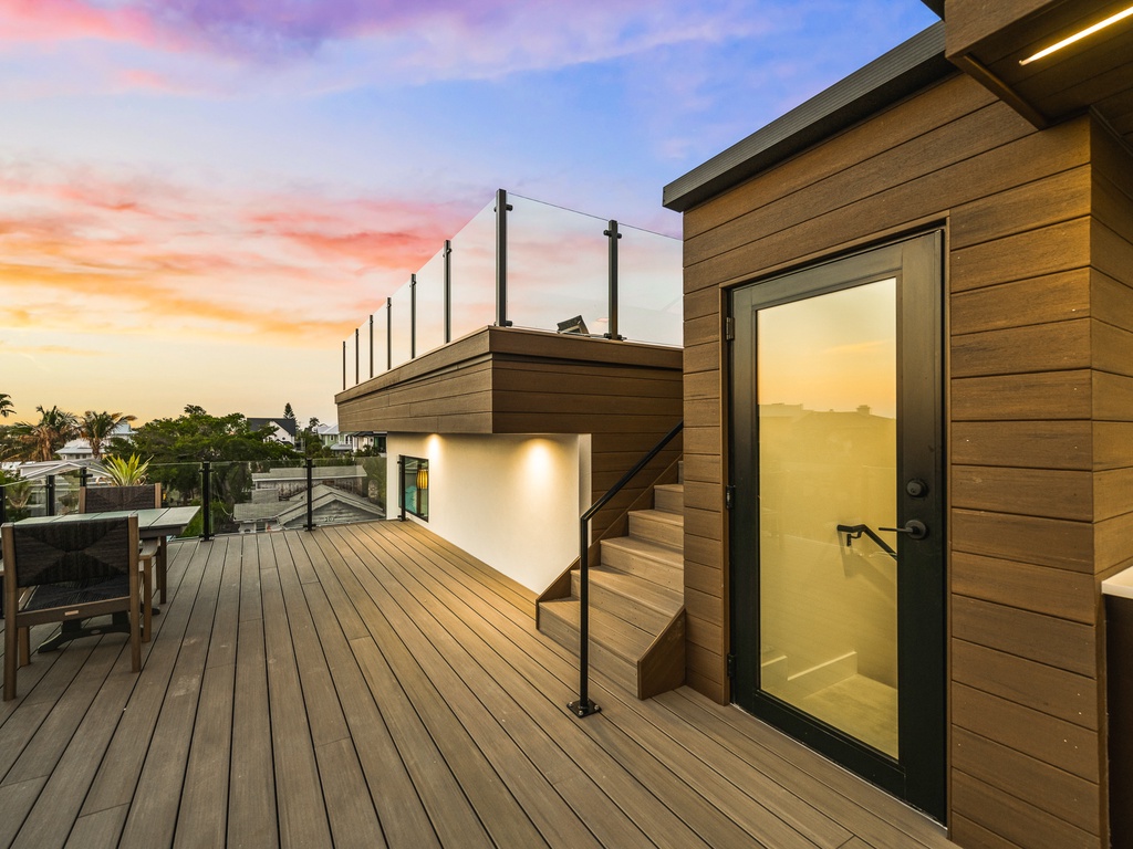 Open rooftop space with great views