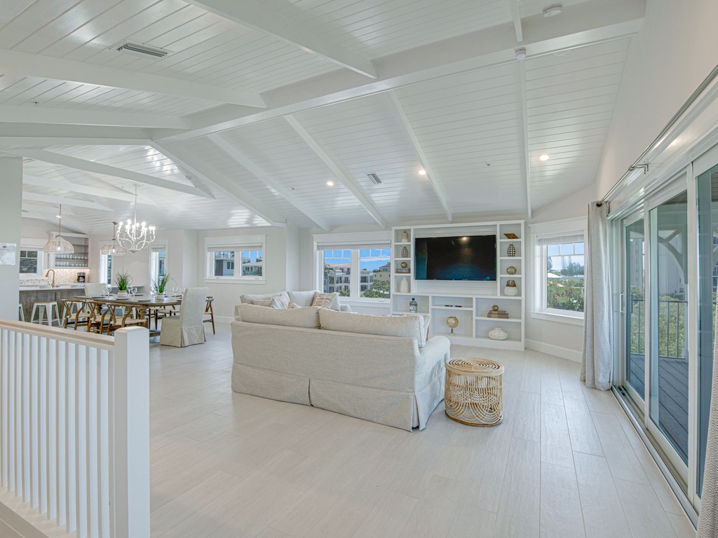 Living Room with Balcony Access