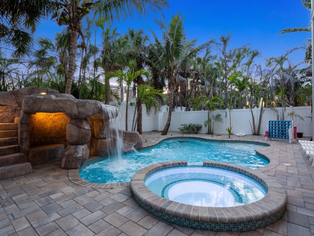 Private Pool and Spa, Water Slide