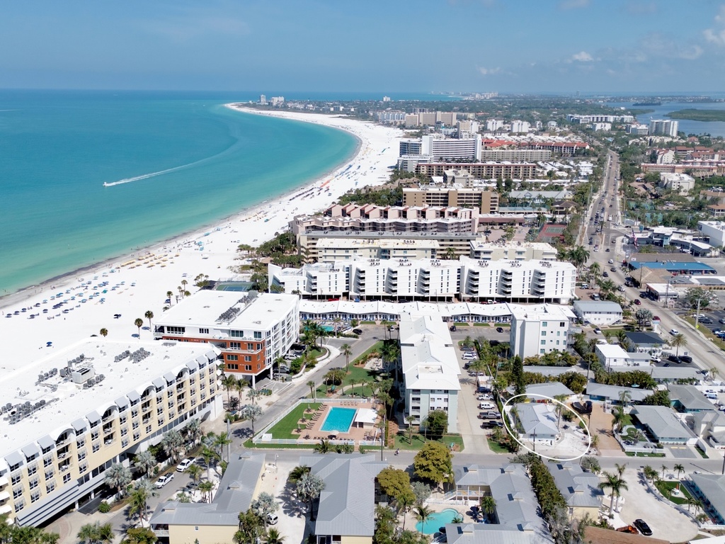 Aerial View - Sun N Sea #2 by Siesta Key Luxury Rental Properties