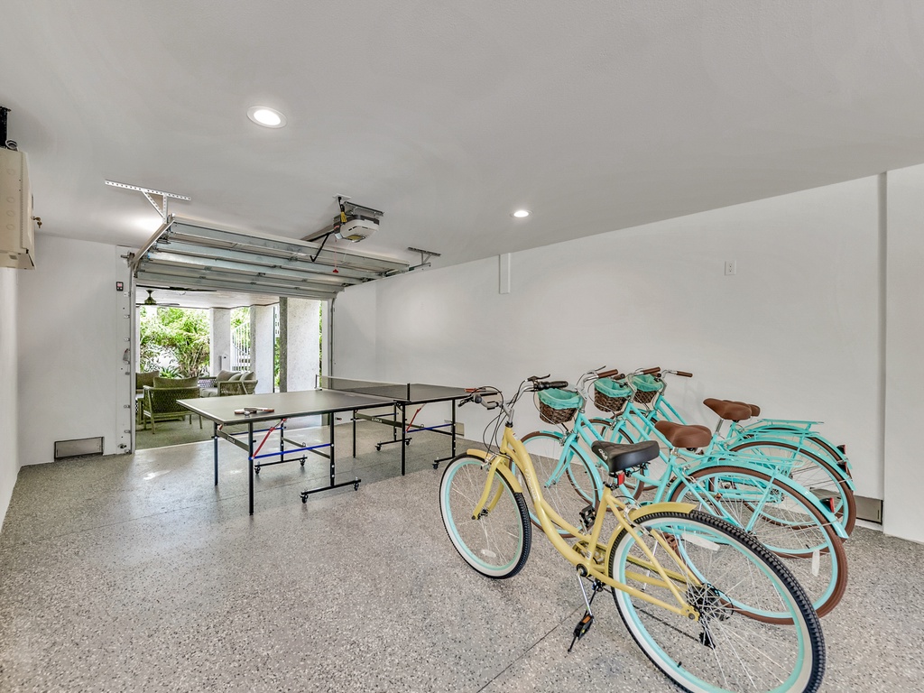 Ping Pong and Provided Bikes