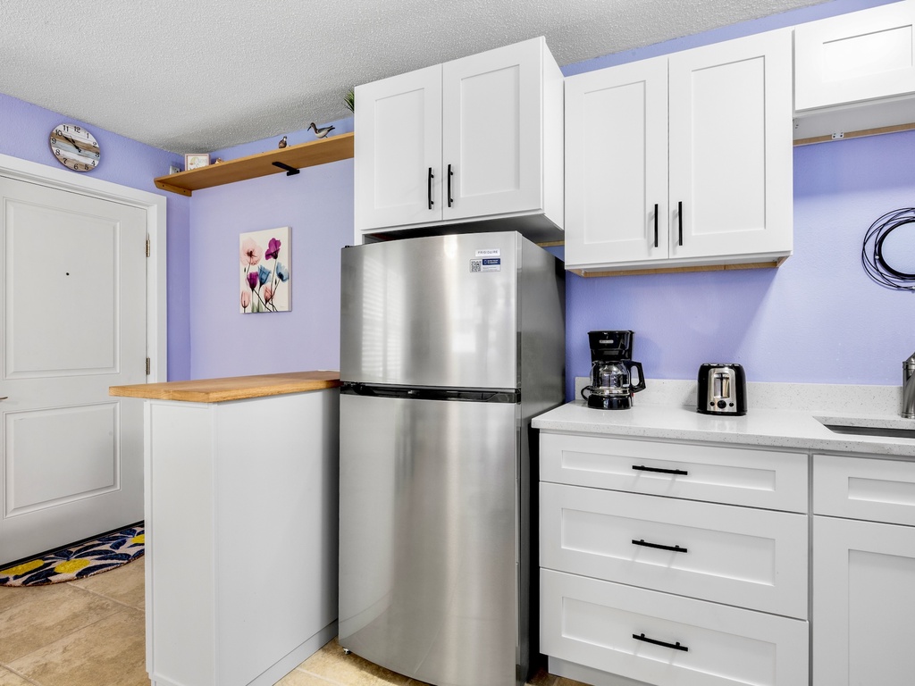 Bright kitchen with cooking essentials