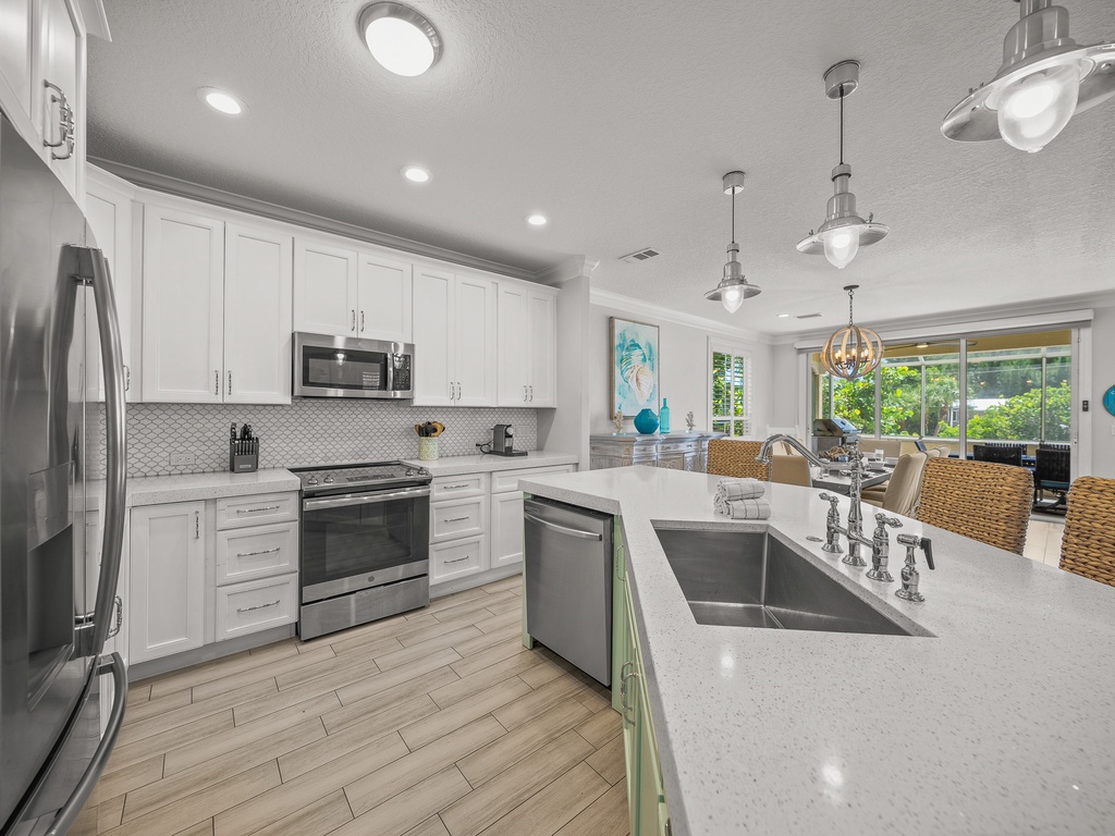 Spacious kitchen ready for family meals