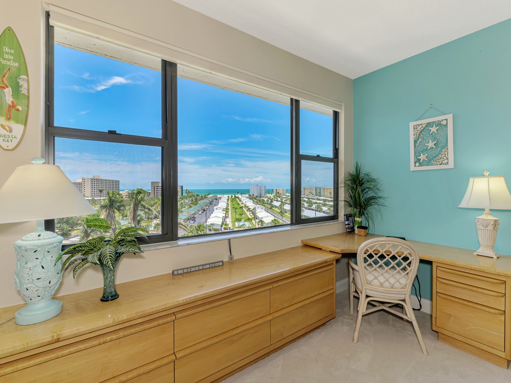 Primary Bedroom Desk and Views