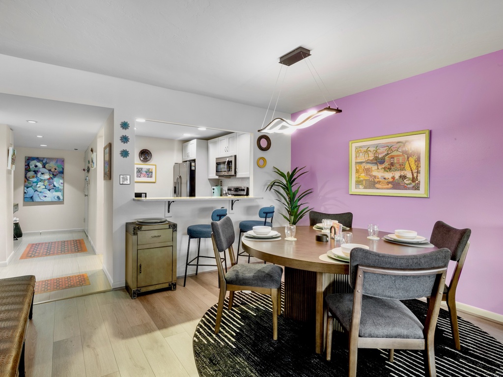Comfortable dining space