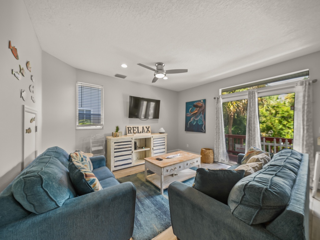 Indoor Living Area with TV