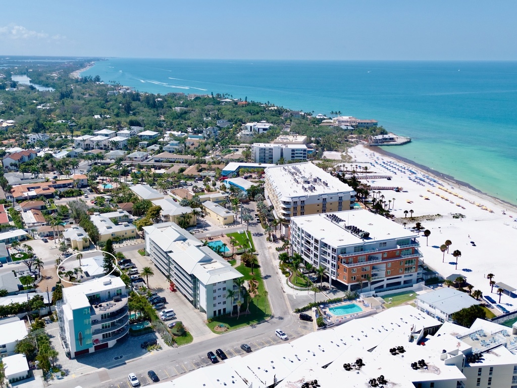 Aerial View - Sun N Sea #2 by Siesta Key Luxury Rental Properties