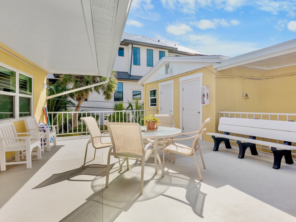 Outdoor dining table