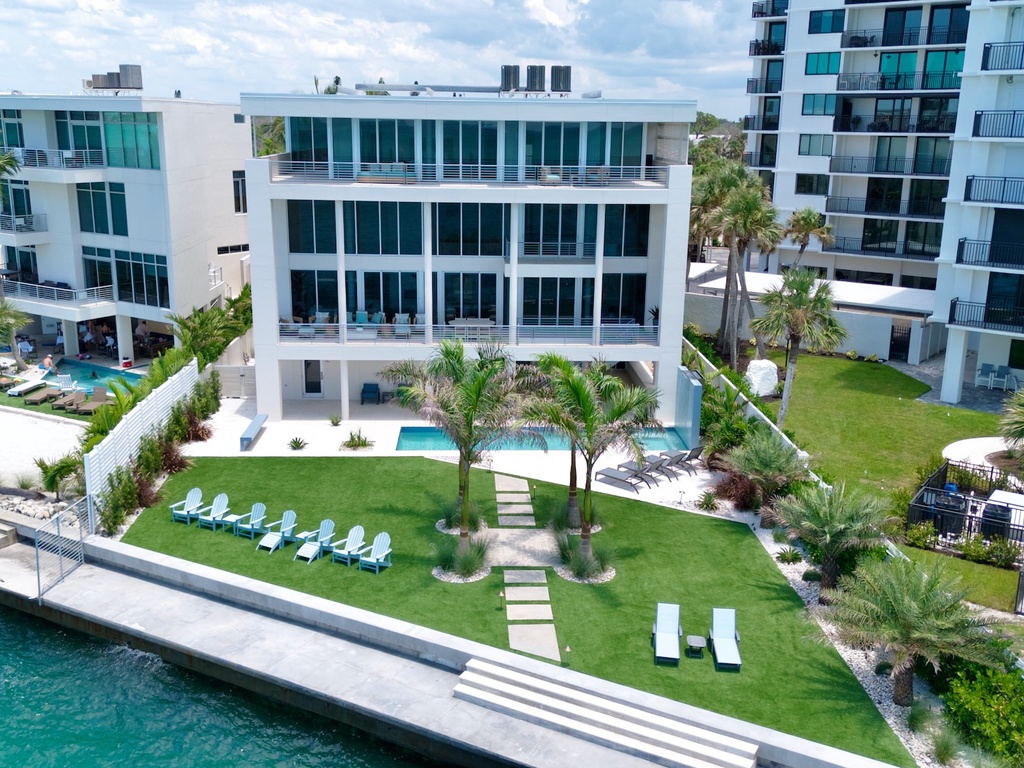 Gulf front view of home!