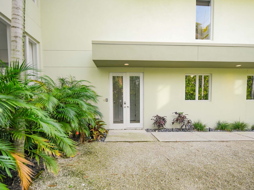 Welcoming front view of the home
