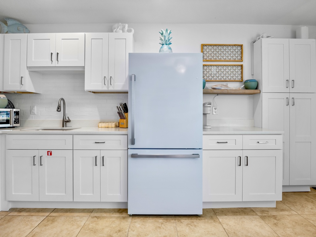 Bright kitchen with ample storage