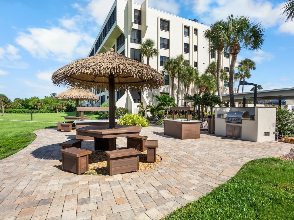 Gulf and Bay Cub BBQ Grilling Area by Building E