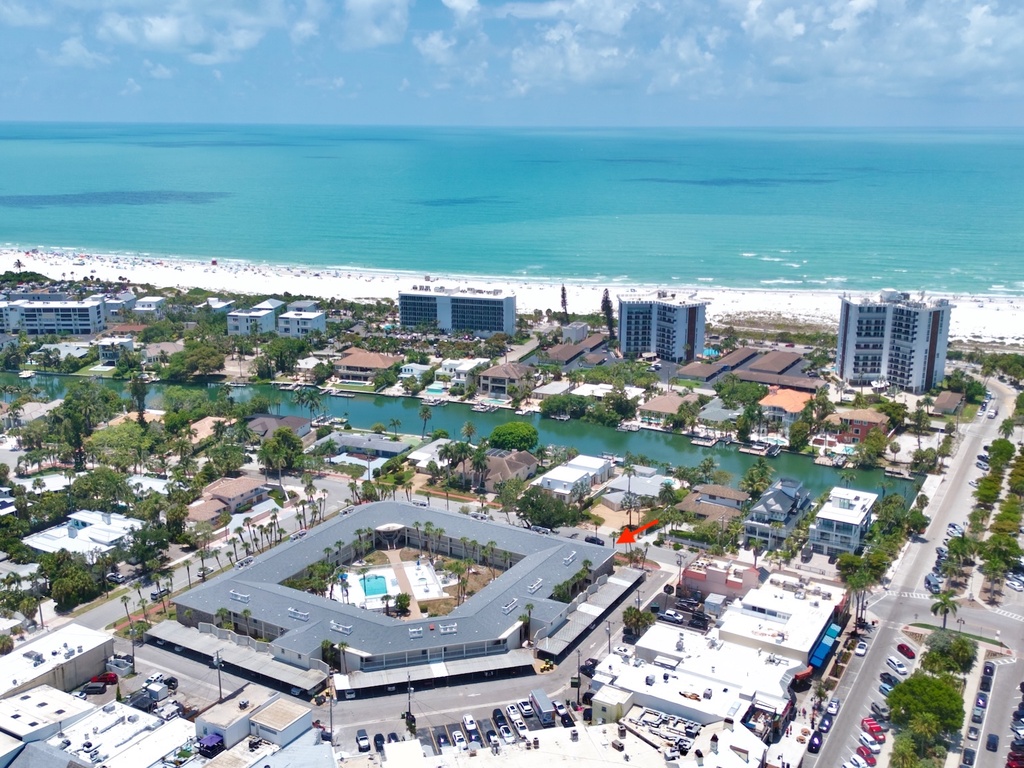 Aerial View - Lido Beach Oasis by Tropical Sands Accommodations