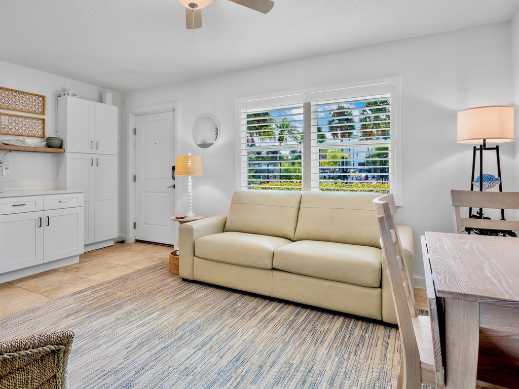Relax in your bright living space