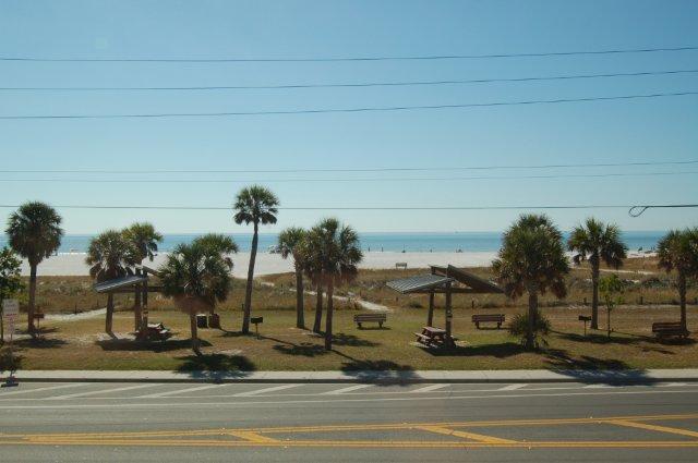 Across the street from Siesta Key Beach