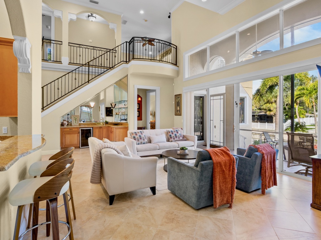 Living space with comfortable seating