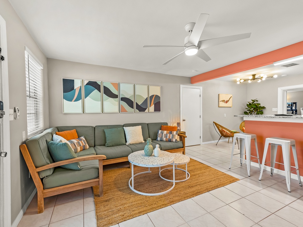 Living space with comfortable seating