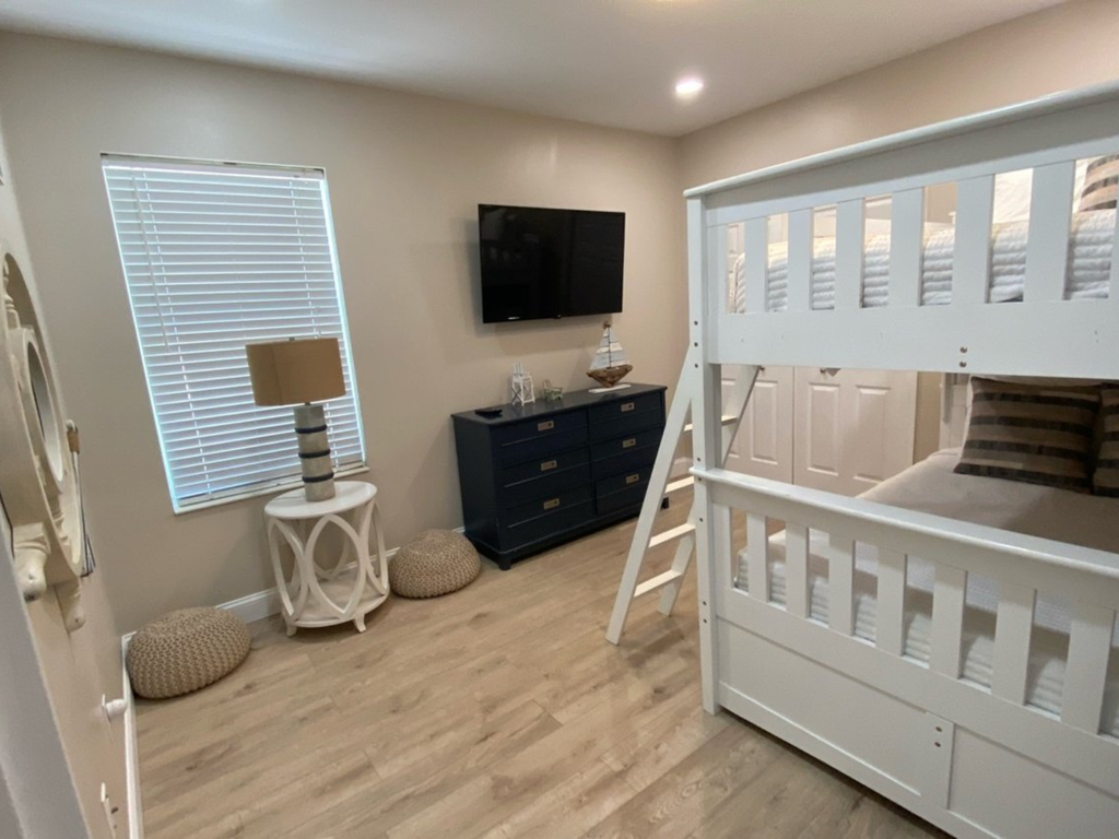 Third Bedroom with Bunk and TV