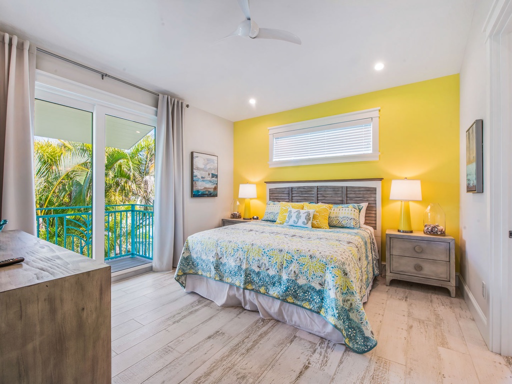 Primary Bedroom with Balcony - King