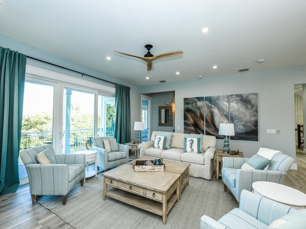 Spacious living room area