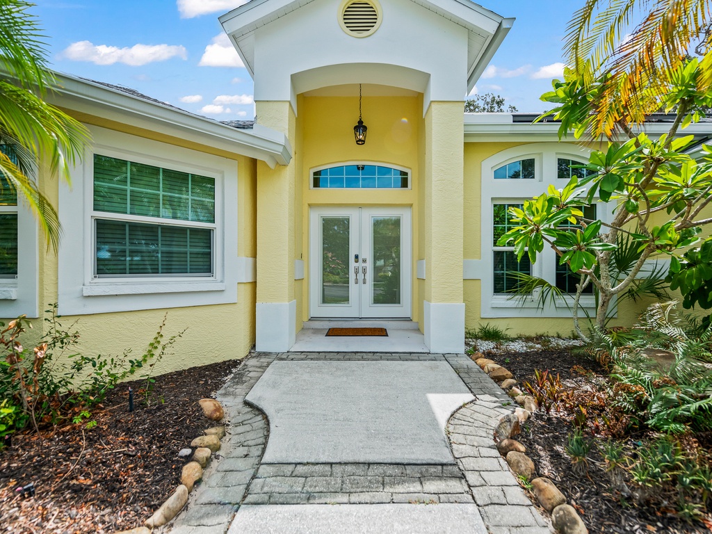 Welcoming main entrance