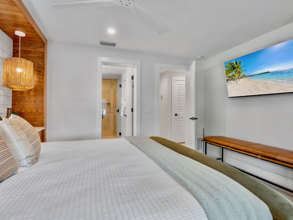 Third Bedroom, King bed and TV