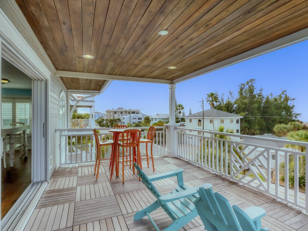 Private balcony for morning coffee