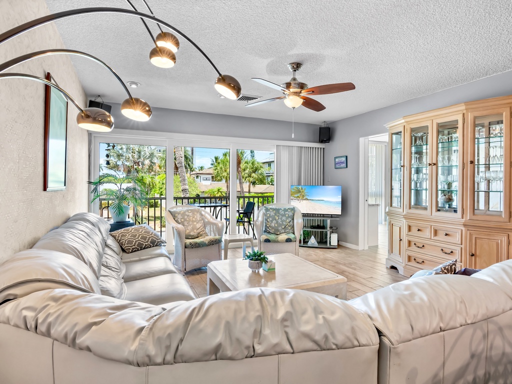 Living Room with Plush Seating and TV