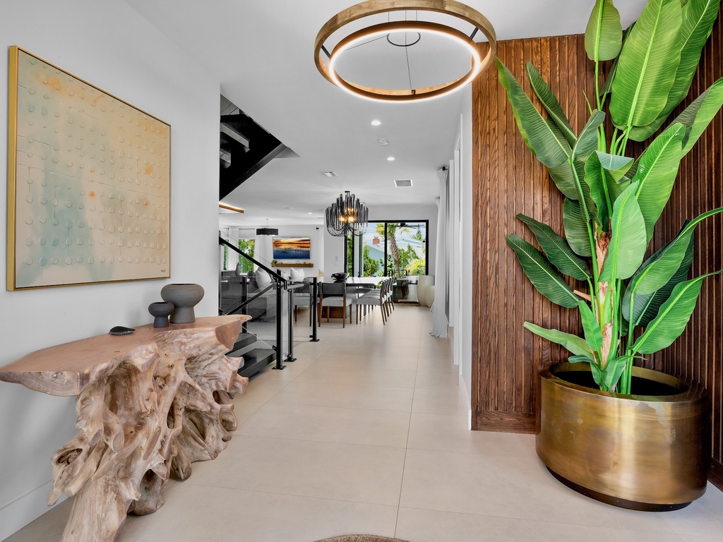 Hallway with Coastal Decor