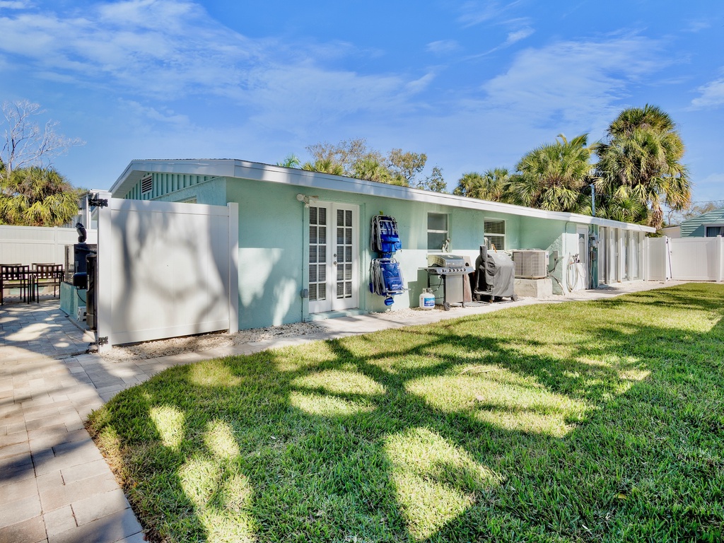 Private area with beach chairs