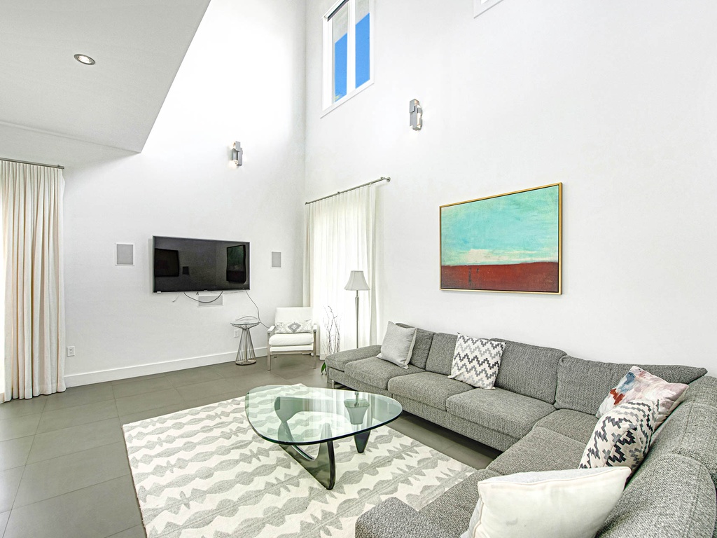 Living Room with HDTV and WiFi Throughout Home
