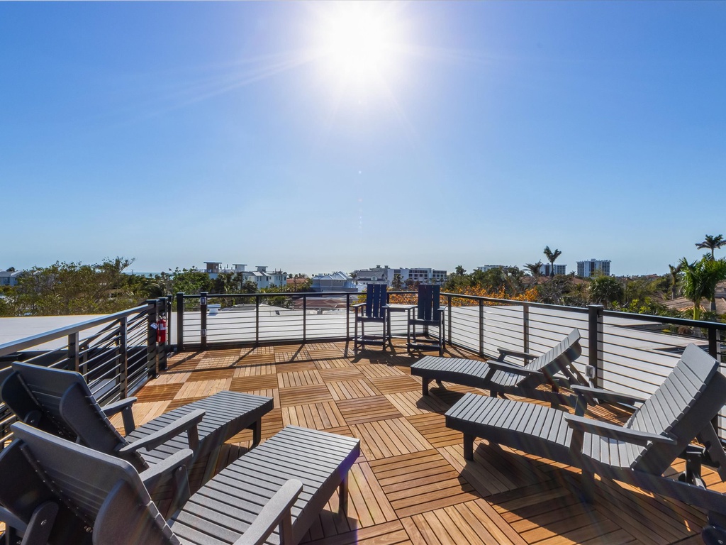 Rooftop Deck with Lounge Chairs