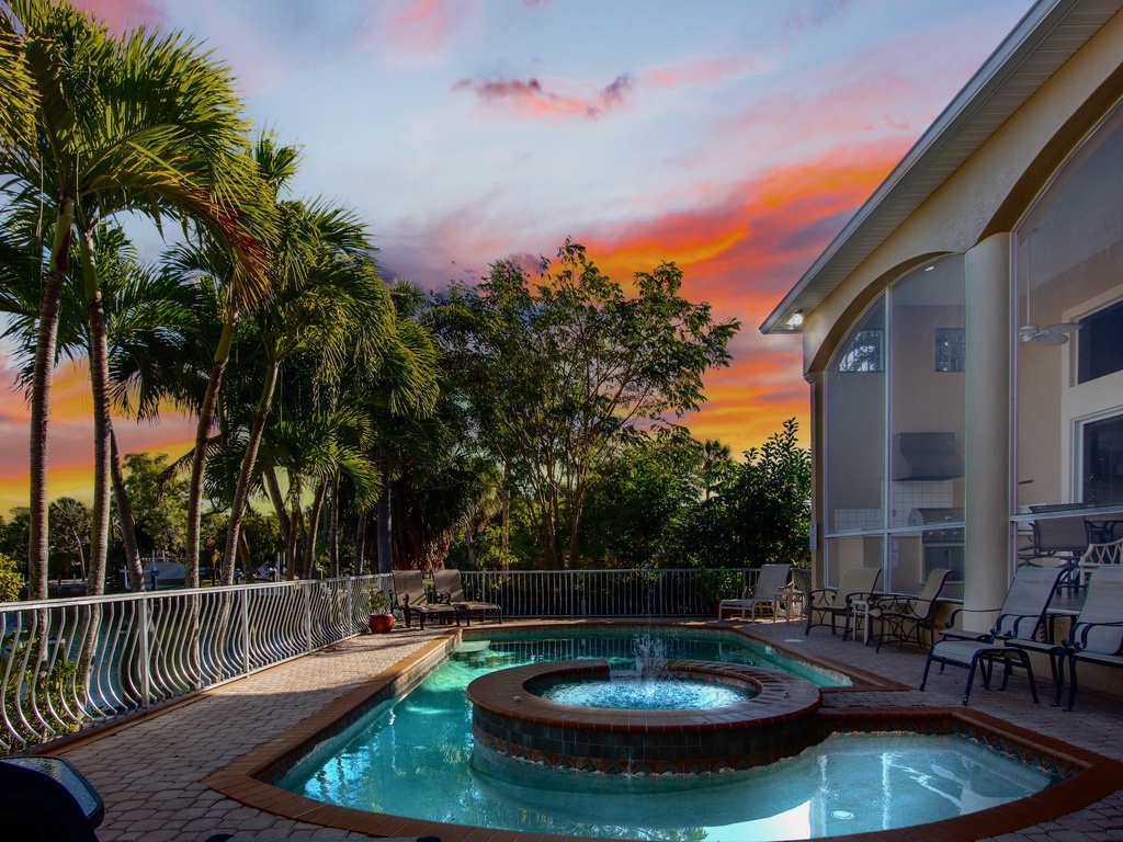 Private heated pool and in-ground spa