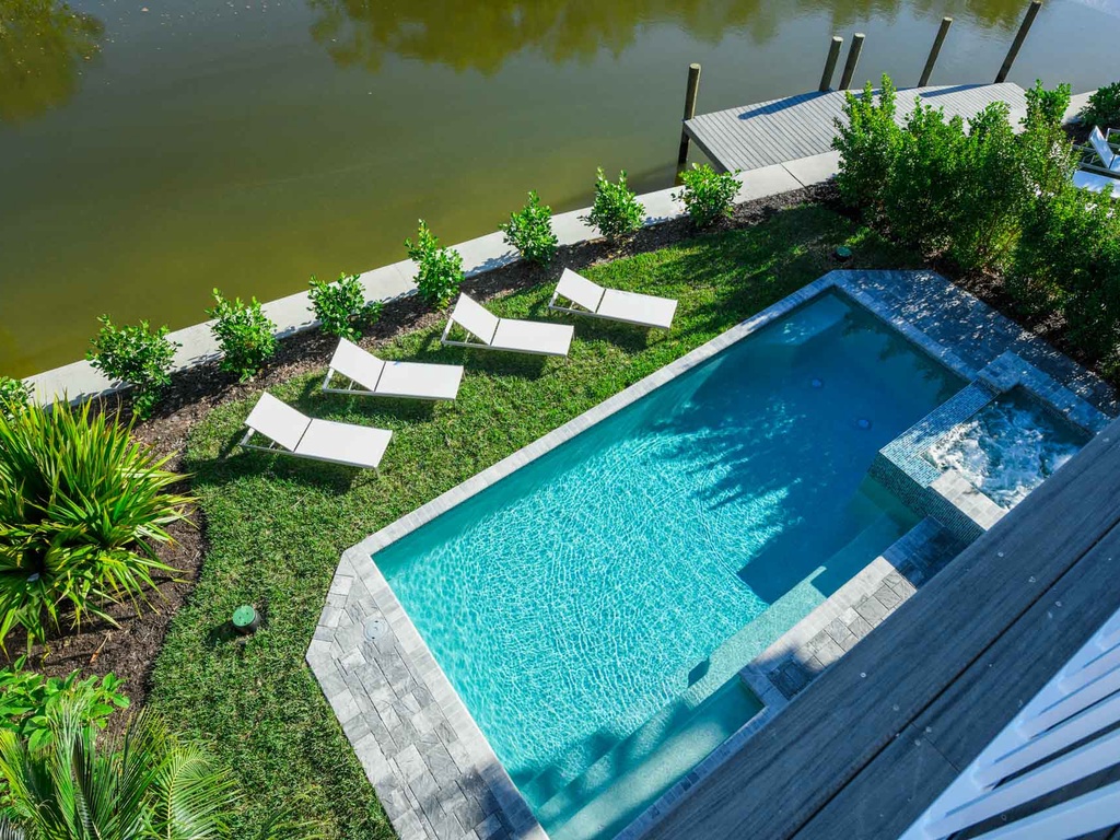 View of Pool from Roof