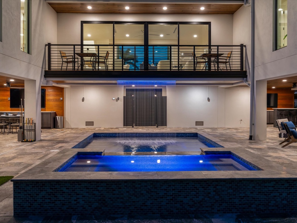 Pool and Spa at Twilight