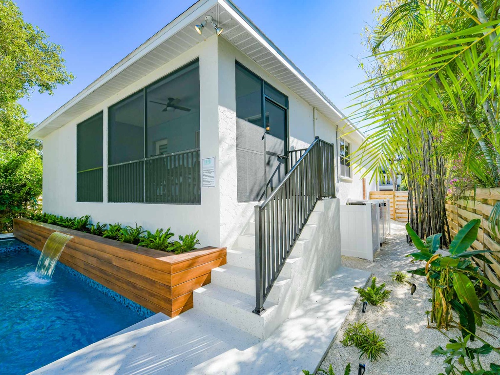 Staircase from Lanai to Pool Deck