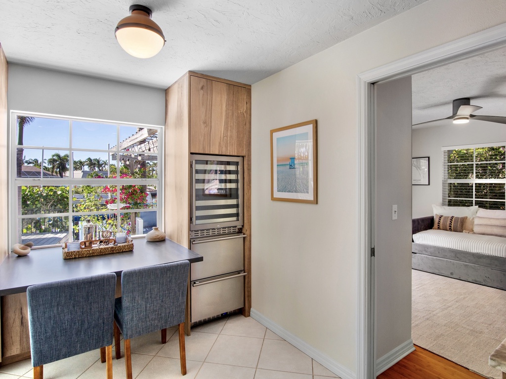 Home Desk, Wine Store Area