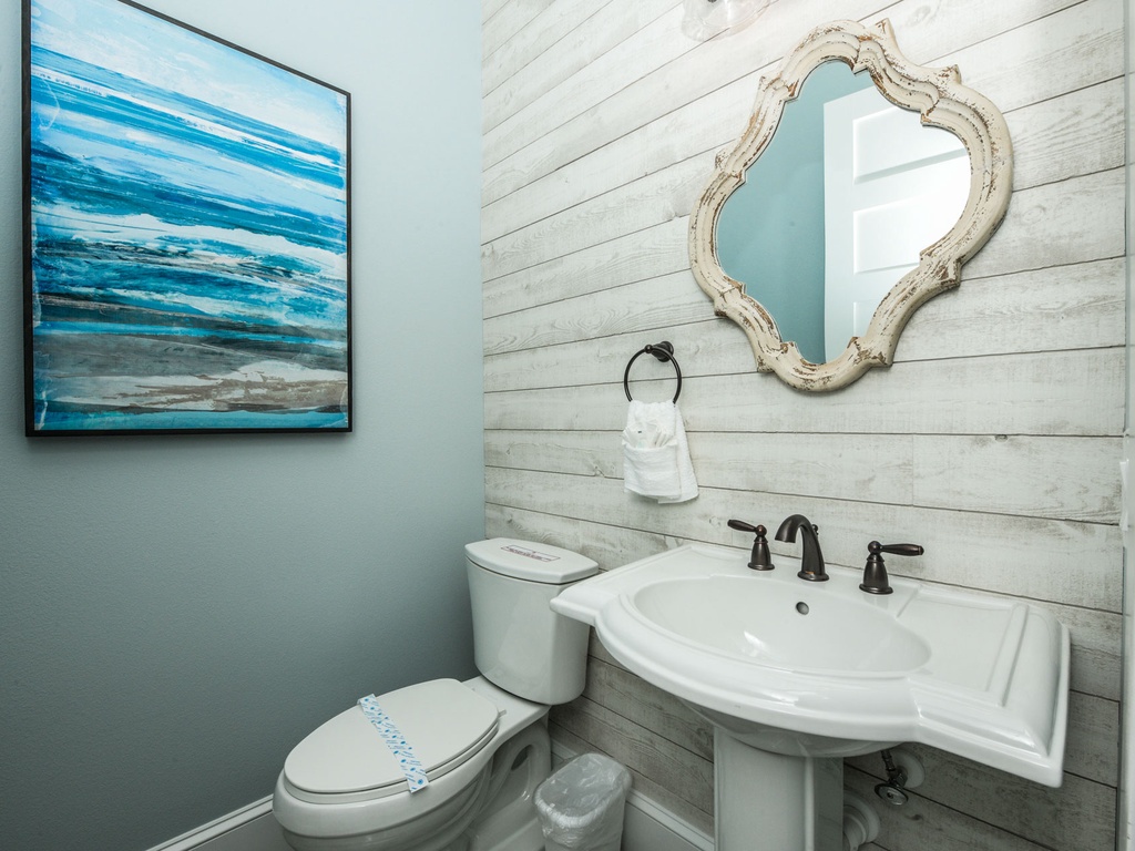 Main floor half bathroom