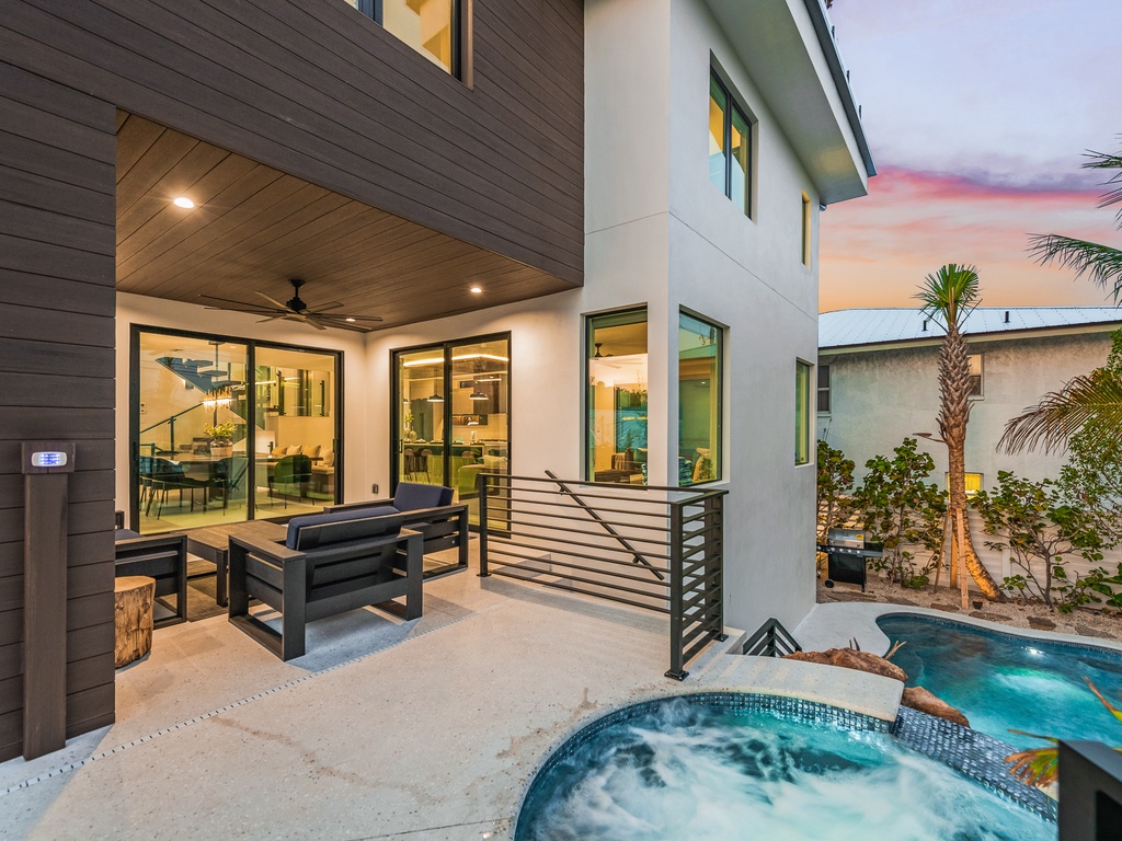 Outdoor seating perfect for relaxing