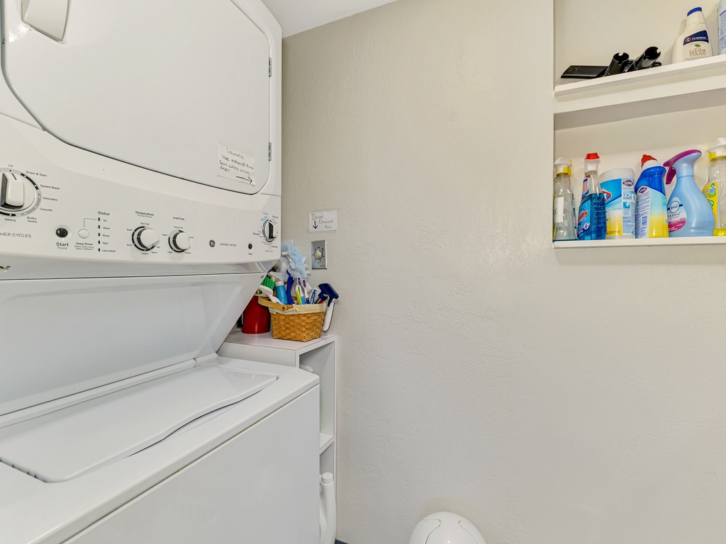 In-unit laundry room
